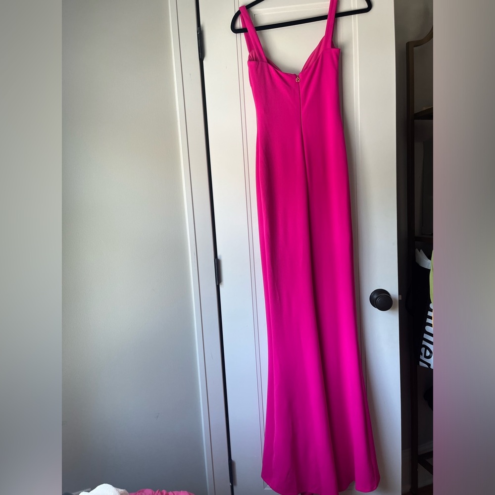 NWT $329 Revolve Nookie Romance Sweetheart Gown Maxi Dress Pink Fuchsia XS - Picture 7 of 12